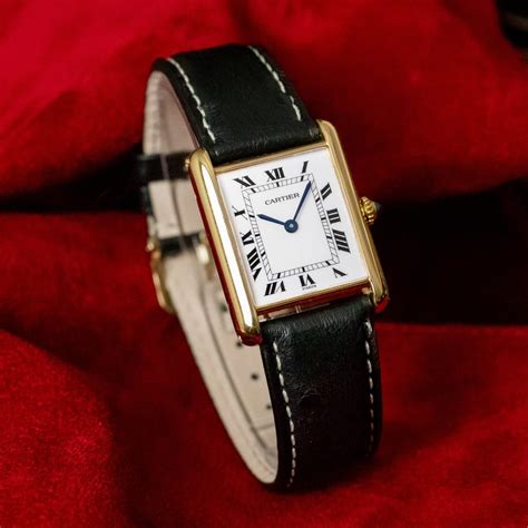 cartier mens vintage watch|vintage cartier tank watch men's.